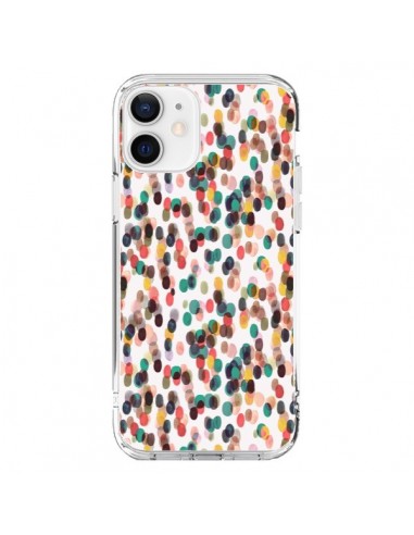 iPhone 12 and 12 Pro Case Rainbow Lace Neon Multicolor - Ninola Design