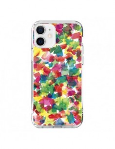 Cover iPhone 12 e 12 Pro Speckled Watercolor Blu - Ninola...