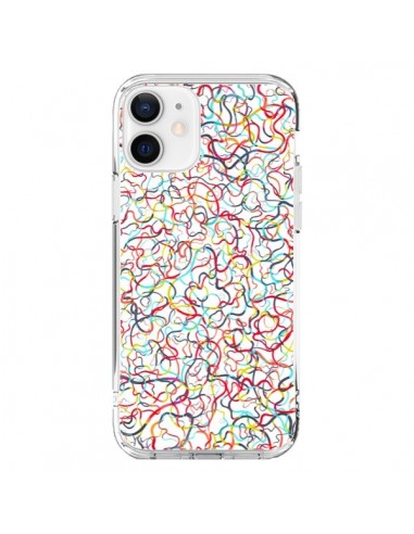 Coque iPhone 12 et 12 Pro Water Drawings White - Ninola Design