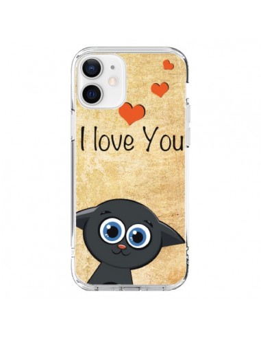 Coque iPhone 12 et 12 Pro Cute Cat - Nico