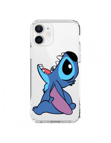 Coque iPhone 12 et 12 Pro Stitch de Lilo et Stitch Transparente