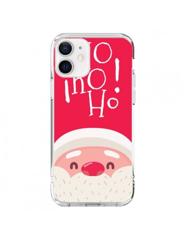 Coque iPhone 12 et 12 Pro Père Noël Oh Oh Oh Rouge - Nico
