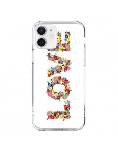 Coque iPhone 12 et 12 Pro Love Fleurs - Nico