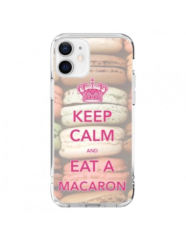 Coque iPhone 12 et 12 Pro Keep Calm and Eat A Macaron - Nico