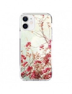 Coque iPhone 12 et 12 Pro Fleur Vintage Rose - Nico