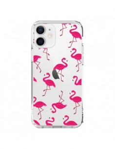 Coque iPhone 12 et 12 Pro flamant Rose et Flamingo...