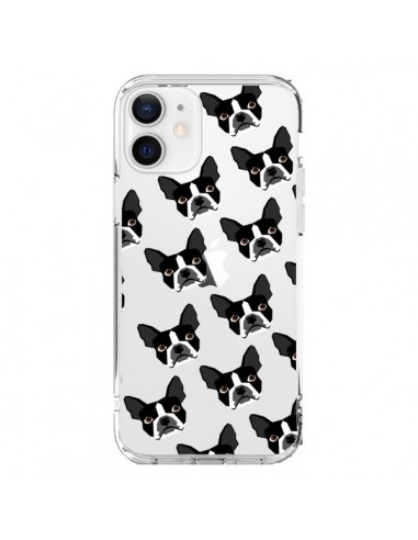 Coque iPhone 12 et 12 Pro Chiens Boston Terrier Transparente - Pet Friendly