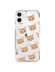 Cover iPhone 12 e 12 Pro Gatto Beige Trasparente - Pet...