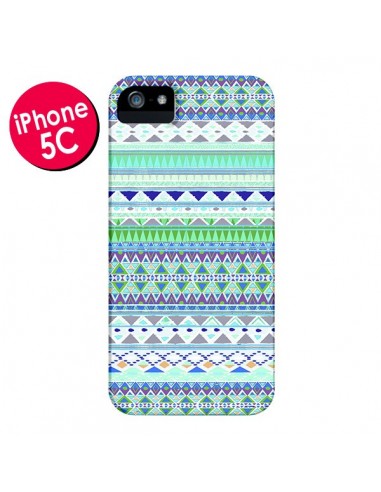 Coque Chenoa Bleu Azteque pour iPhone 5C - Monica Martinez