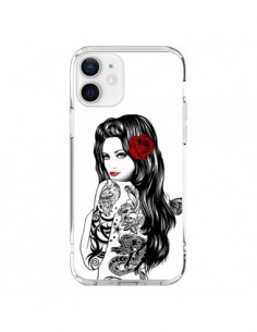 Coque iPhone 12 et 12 Pro Tattoo Girl Lolita - Rachel...