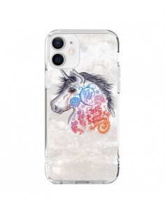 Coque iPhone 12 et 12 Pro Licorne Muticolore - Rachel...