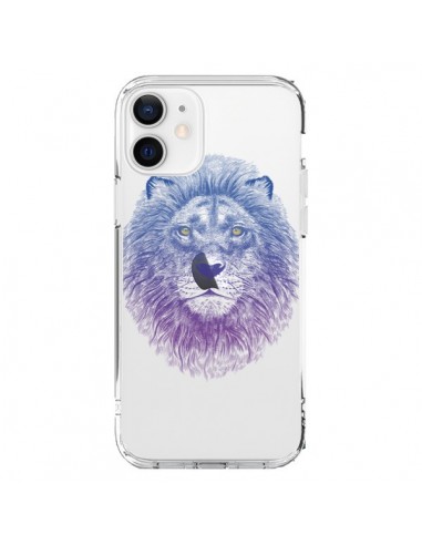 Coque iPhone 12 et 12 Pro Lion Animal Transparente - Rachel Caldwell