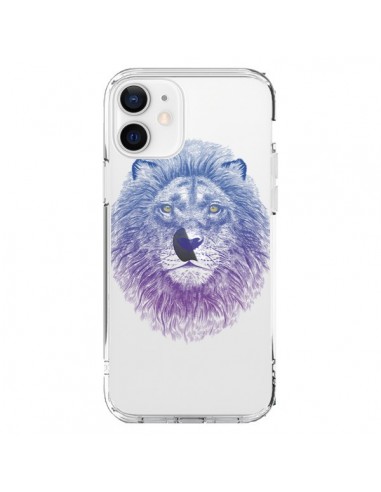 Cover iPhone 12 e 12 Pro Leone Animale Trasparente - Rachel Caldwell