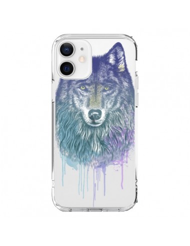 Coque iPhone 12 et 12 Pro Loup Wolf Animal Transparente - Rachel Caldwell