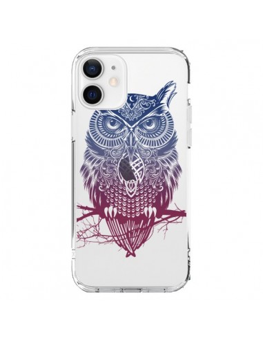 Coque iPhone 12 et 12 Pro Hibou Chouette Owl Transparente - Rachel Caldwell