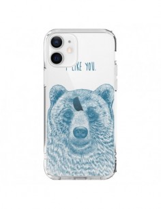 Coque iPhone 12 et 12 Pro I Love You Bear Ours Ourson...