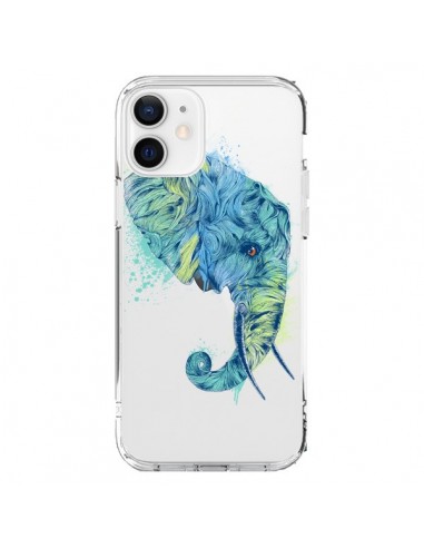 Cover iPhone 12 e 12 Pro Elefante Trasparente - Rachel Caldwell