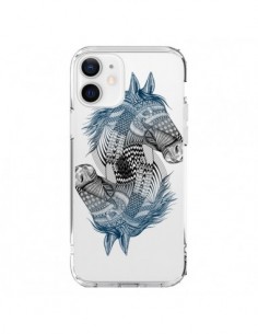 Coque iPhone 12 et 12 Pro Cheval Horse Double...