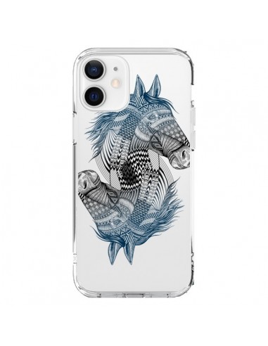 Coque iPhone 12 et 12 Pro Cheval Horse Double Transparente - Rachel Caldwell