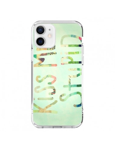 Coque iPhone 12 et 12 Pro Kiss Me Stupid - R Delean