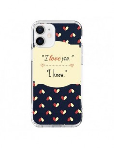 Coque iPhone 12 et 12 Pro I love you - R Delean
