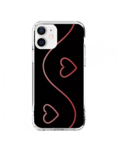 Coque iPhone 12 et 12 Pro Coeur Love Rouge - R Delean