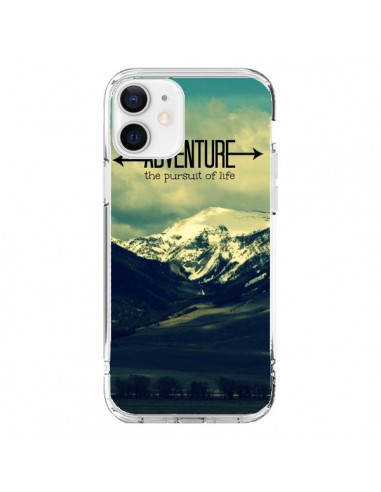 Coque iPhone 12 et 12 Pro Adventure the pursuit of life Montagnes Ski Paysage - R Delean