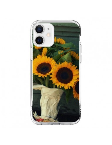 Coque iPhone 12 et 12 Pro Tournesol Bouquet Fleur - R Delean