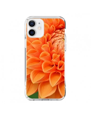 Coque iPhone 12 et 12 Pro Fleurs oranges flower - R Delean