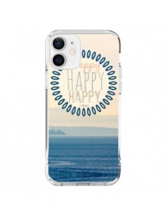 Coque iPhone 12 et 12 Pro Happy Day Mer Ocean Sable Plage...