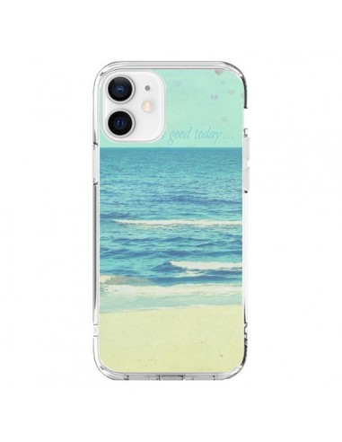 Coque iPhone 12 et 12 Pro Life good day Mer Ocean Sable Plage Paysage - R Delean