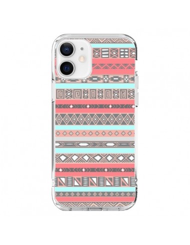 Coque iPhone 12 et 12 Pro Azteque Aztec Rose Pastel - Rex Lambo