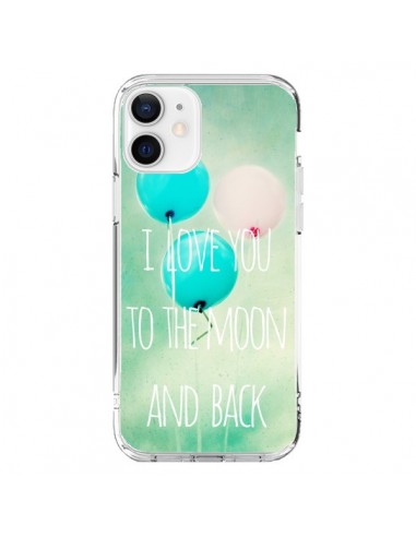 Coque iPhone 12 et 12 Pro I love you to the moon and back - Sylvia Cook