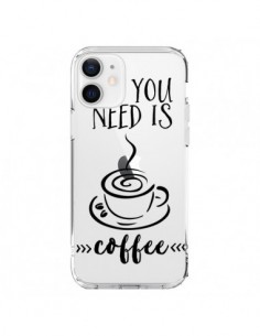 iPhone 12 and 12 Pro Case All you need is coffee Clear -...