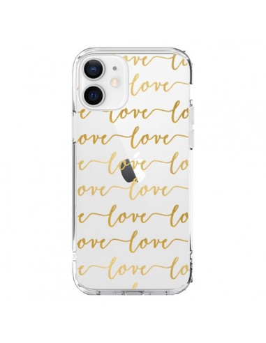 Coque iPhone 12 et 12 Pro Love Amour Repeating Transparente - Sylvia Cook