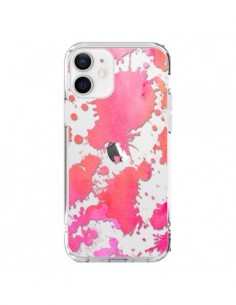 Cover iPhone 12 e 12 Pro Splash Colorato Rosa Arancione...
