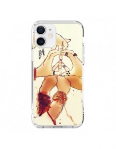 Coque iPhone 12 et 12 Pro Peace and Love - Sara Eshak