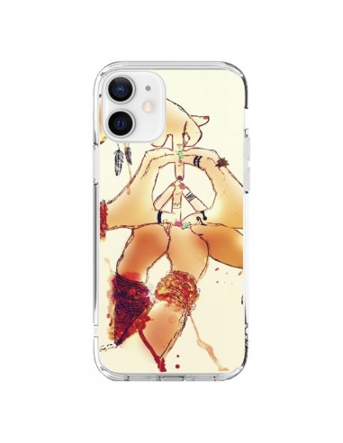 Coque iPhone 12 et 12 Pro Peace and Love - Sara Eshak