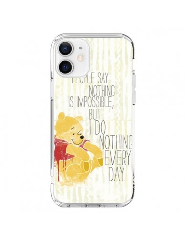 Coque iPhone 12 et 12 Pro Winnie I do nothing every day - Sara Eshak