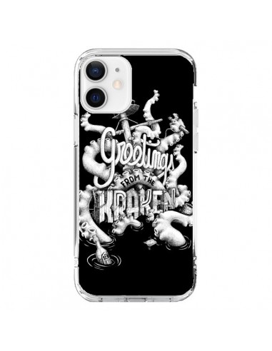 Coque iPhone 12 et 12 Pro Greetings from the kraken Tentacules Poulpe - Senor Octopus