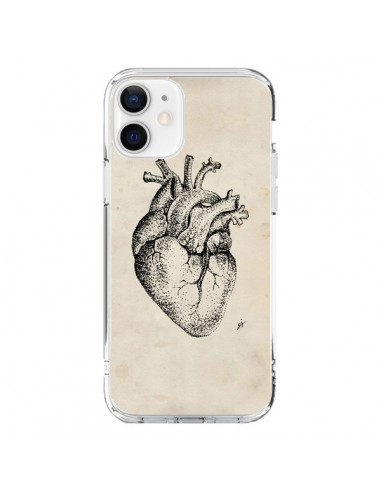 Coque iPhone 12 et 12 Pro Coeur Vintage - Tipsy Eyes