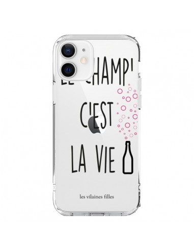 Coque iPhone 12 et 12 Pro Le Champ, c'est la Vie Transparente - Les Vilaines Filles