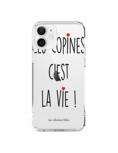 Coque iPhone 12 et 12 Pro Les copines, c'est la vie Transparente - Les Vilaines Filles