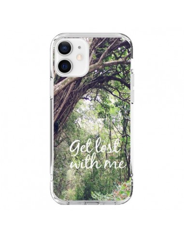 Coque iPhone 12 et 12 Pro Get lost with him Paysage Foret Palmiers - Tara Yarte