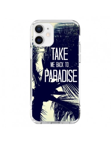 Coque iPhone 12 et 12 Pro Take me back to paradise USA Palmiers - Tara Yarte