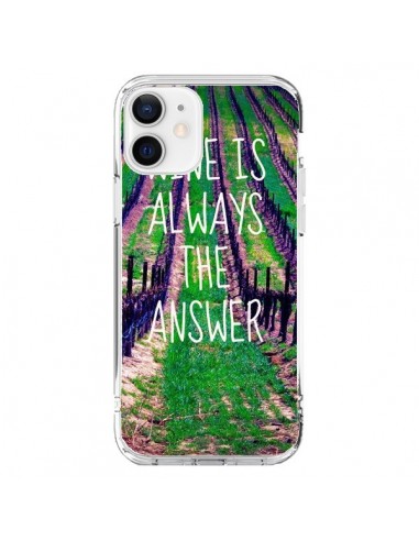 Coque iPhone 12 et 12 Pro Wine is always the answer Vin - Tara Yarte