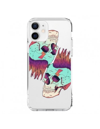 iPhone 12 and 12 Pro Case Skull Punk Double Clear - Victor Vercesi