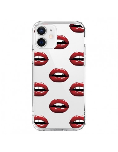 Coque iPhone 12 et 12 Pro Lèvres Rouges Lips Transparente - Yohan B.