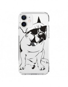 Coque iPhone 12 et 12 Pro Chien Bulldog Dog Transparente...
