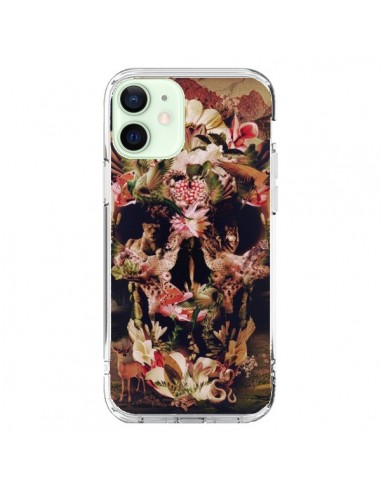 Coque iPhone 12 Mini Jungle Skull Tête de Mort - Ali Gulec